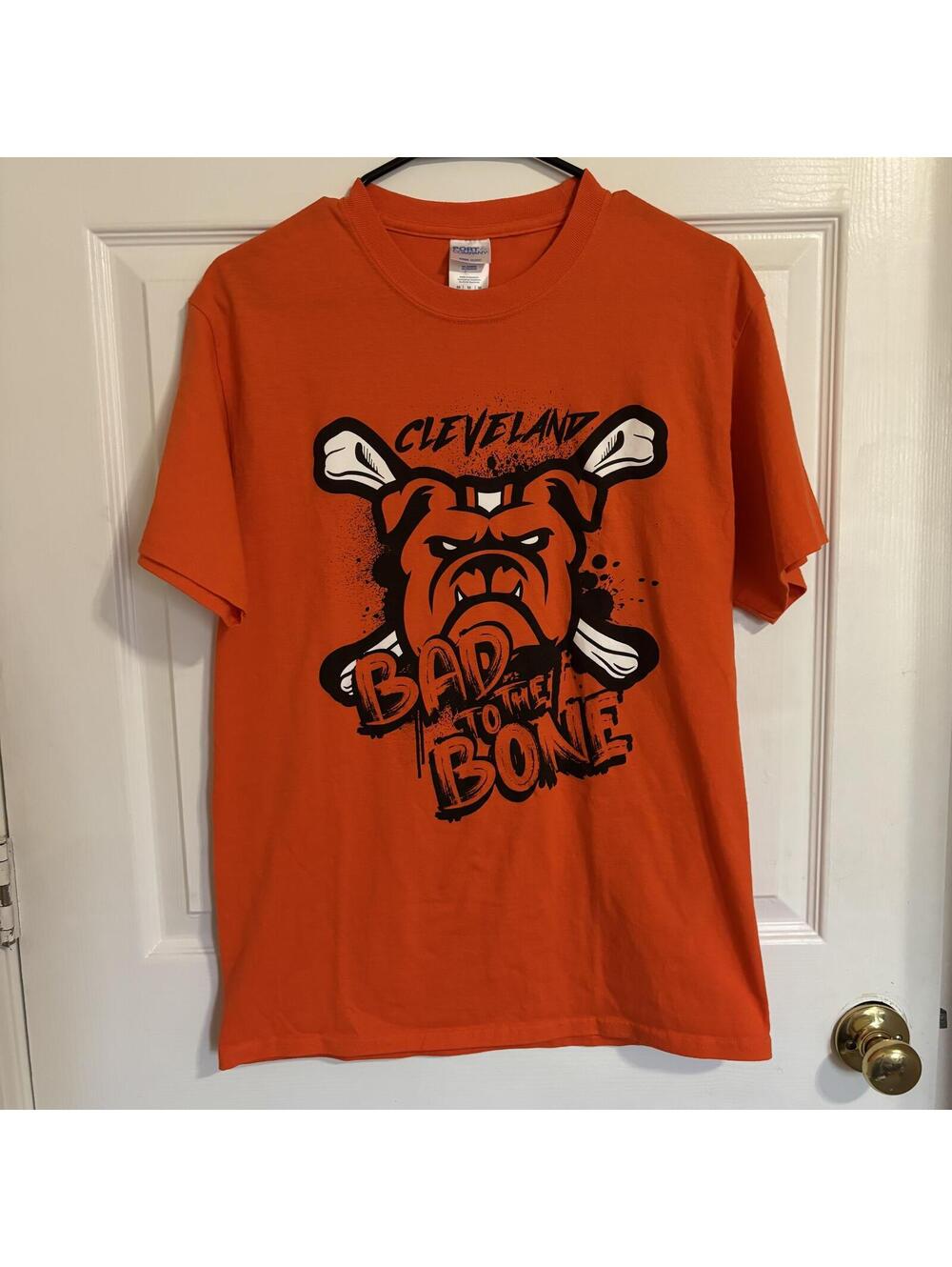 Game day sportswear retro Cleveland Bad to the Bone Graphic T-Shirt Medium